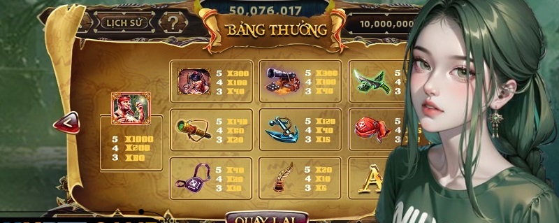 Luật chơi game nổ hũ Pirate King Kubet