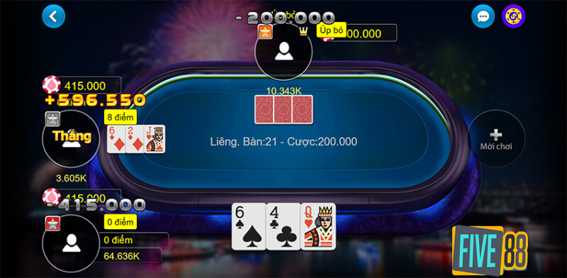 Luật chơi Liêng Five88 cơ bản cho các tân binh